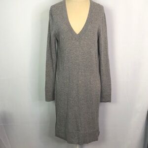 Banana Republic Sweater Gray Dress Made of Italian Yarn Very Soft Wool Size S